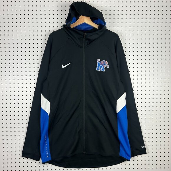 Memphis Tigers Nike Basketball Jacket XLT XL Tall Black Warm‎ Court Black Elite